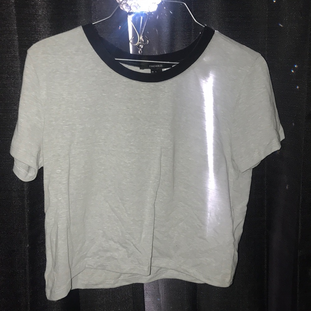 grey crop top